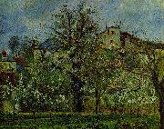 Camille Pissarro Obstgarten mit bluhenden Baumen France oil painting artist